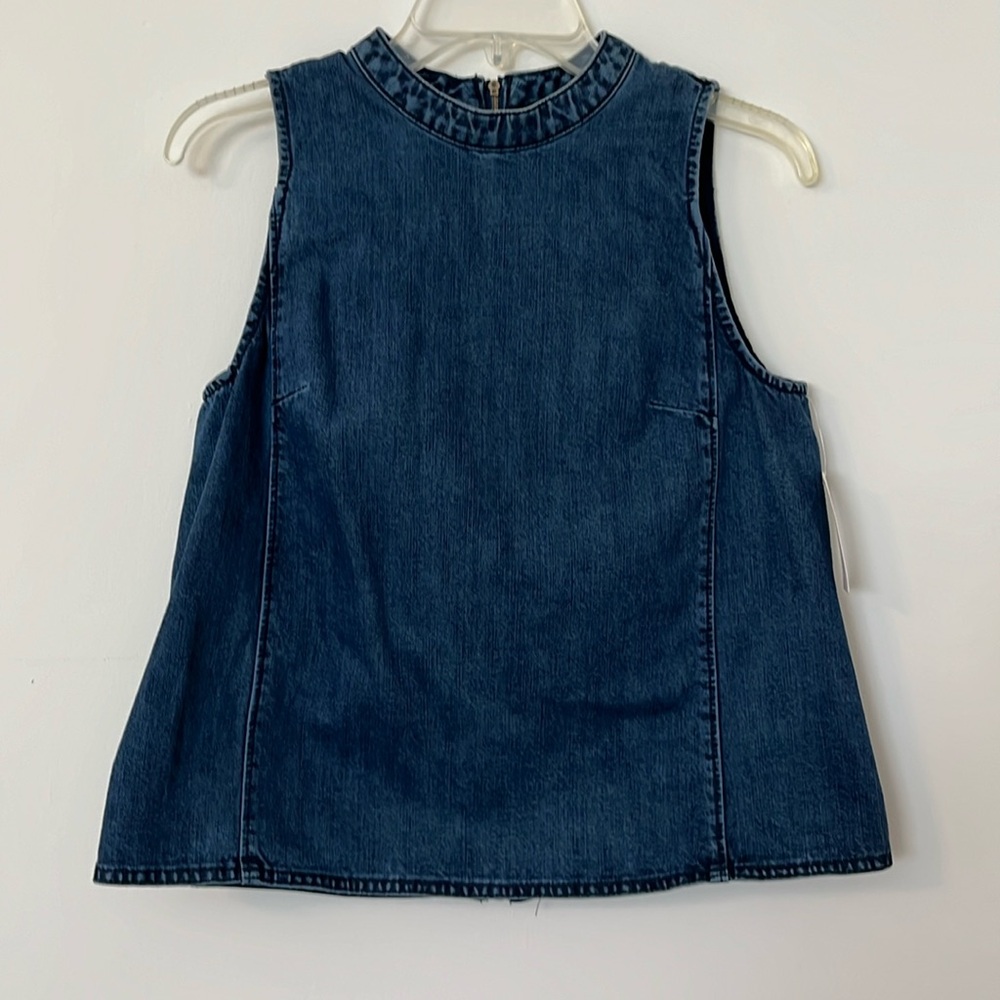 Anthropologie denim sleeveless top